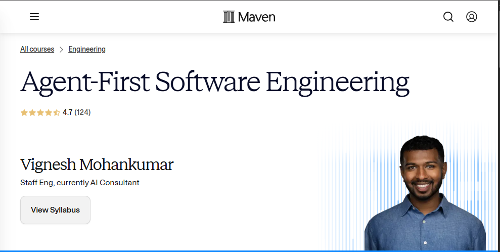 Vignesh Mohankumar – Agent-First Software Engineering